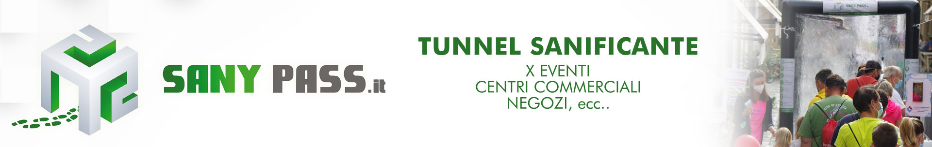 Tunnel sanificante per eventi, centri commerciali, negozi